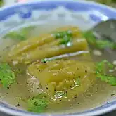 Bitter melon soup at a restaurant in Ho Chi Minh City, Vietnam