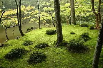 Garden of Saihō-ji in Kyoto.