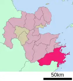 Location of Saiki