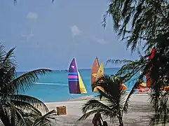 Sailboats on Seven Mile Beach