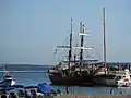 Sailing ships in Harbour