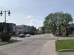 Saint-Charles-Borromée (with Lanaudière Regional Hospital in the background)