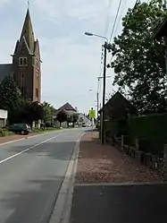 The main road of Saint-Martin-sur-Cojeul