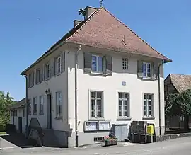 The town hall and school in Saint-Ulrich