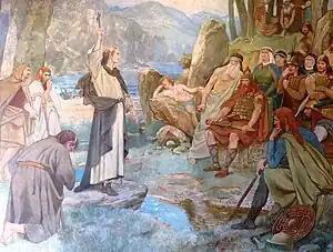 Saint Columba converting the Picts