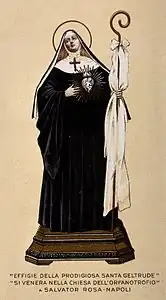 Lithograph of Saint Getrude