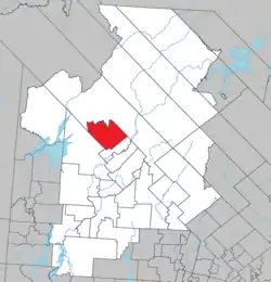 Location within Antoine-Labelle RCM