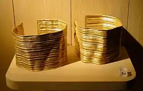 Gold bracelets from Sainte-Colombe-sur-Seine, France