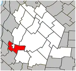 Location within Les Maskoutains RCM.