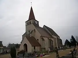 The church in Sainte-Marie-la-Blanche