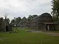 Reconstructed buildings in First Nation section