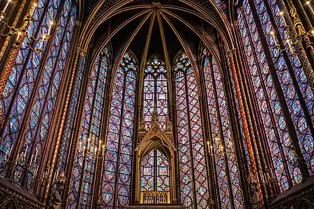 The Sainte-Chapelle (Paris), 1243–1248, by Pierre de Montreuil