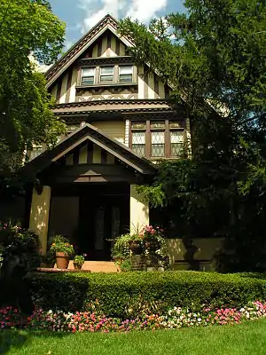 The Saitta House, Dyker Heights, Brooklyn, New York, built in 1899 is designed in the Queen Anne style