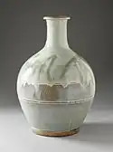 Onta ware sake bottle (tokkuri), 19th century, Edo period