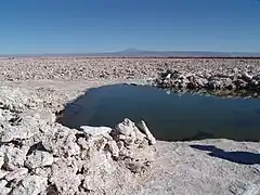 Salar de Atacama, 2300 meters above sea level