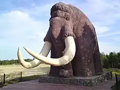 Mammoth monument in Salekhard