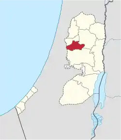 Location of Salfit Governorate