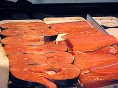 Salmon steaks