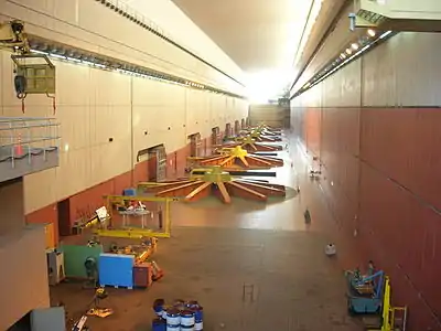 Inside the generator hall