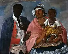 De Negro y Mulata, Zambo. 18th c. Peru