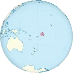 Location of Samoa