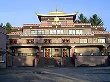 The main temple building at Samye Ling