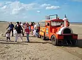 The town's sand train, seen in the summer of 2007