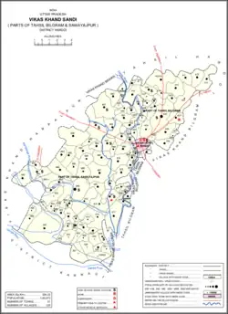 Map of Sandi CD block