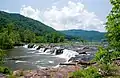 Sandstone Falls from the boardwalk