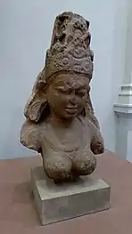 Sandstone yoginiMadhya Pradesh. Pratihara period9th century