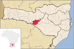 Location of Campos Novos