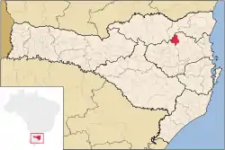 Location in the State of Santa Catarina