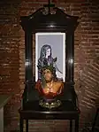 Mater Dolorosa and bust of crown of thorns (Santa Monica Parish Church, Philippines)