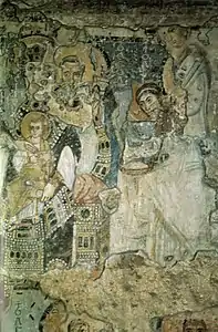 Detail: Angel of the Annunciation (On the Palimpsest Wall) (565-578)