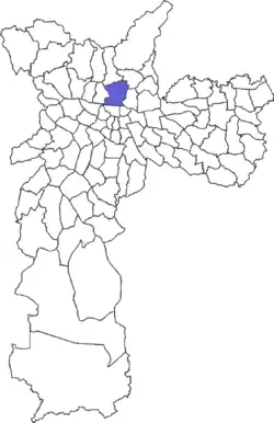 Location in the city of São Paulo