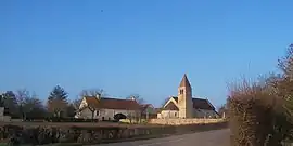 The church in Santilly