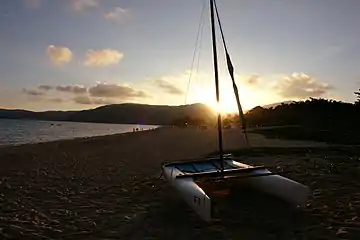 Setting Sun at Sanya Beach