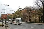 Tram #501 past Park