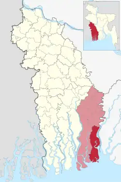 Location of Sarankhola