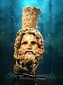 Head of Serapis, from a 3.7-metre (12 ft) statue found off the coast of Alexandria