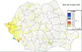 Distribution of Serbs in Romania (2002 census)