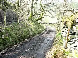 The Roman road between Betws-y-Coed and Penmachno