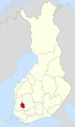 Location of Sastamala in Finland