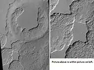 Scalloped terrain at Peneus Patera, as seen by HiRISE.  Scalloped terrain is quite common in some areas of Mars.  Image is from the Noachis quadrangle.