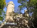 The ruins of Auerbach Castle near Bensheim