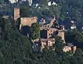 Ruins of Hohenbaden Castle in Baden-Baden