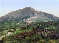 Sněžka, a photochrom print from ca. 1900