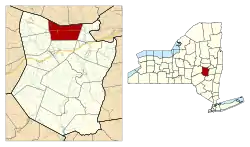 Location in Schoharie County and the state of New York.