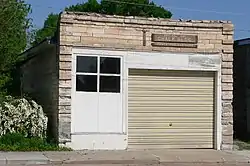 The Chalk Building in downtown Scotia was constructed from locally quarried chalk rock.  It is listed in the National Register of Historic Places.