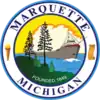 The seal of Marquette, Michigan